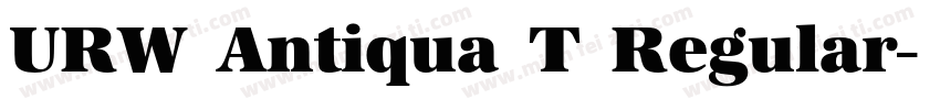 URW Antiqua T Regular字体转换